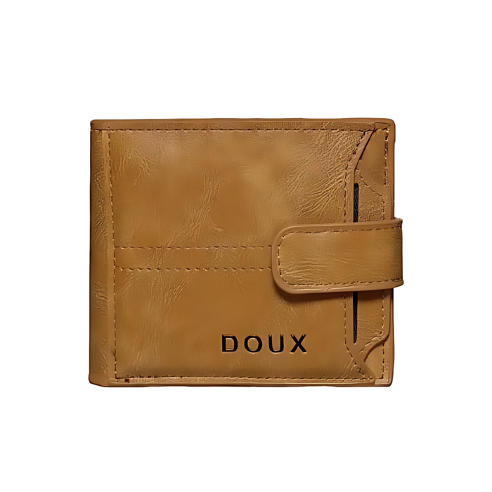 Doux Leather Imported Men's Wallet with Outer Card Holder