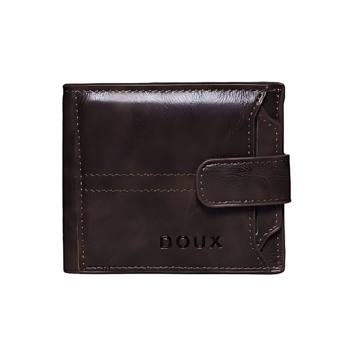 Doux Leather Imported Men's Wallet with Outer Card Holder