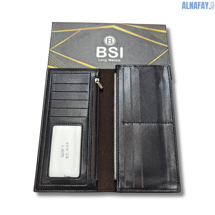 Original Leather Long Wallet with Mobile Pocket for Men (BSI)